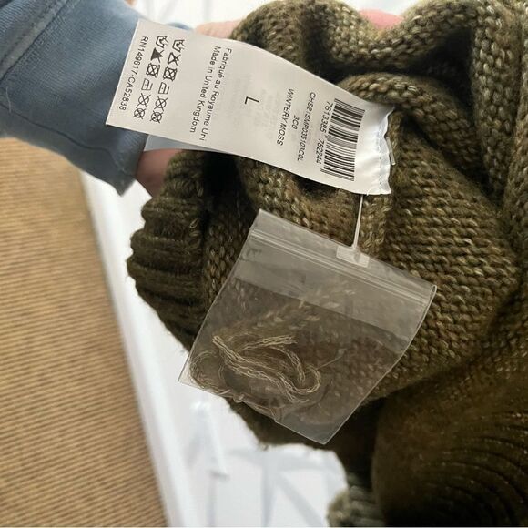 See by Chloe Green Wool Embellished Mock Neck Sweater Size L - Picture 5 of 6